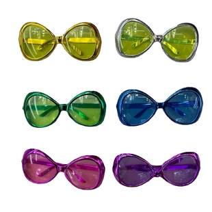 Factory Electroplated Bow tie Ball Glasses Promotional Gift Party Glasses Party Glasses Decorative Mirror PP