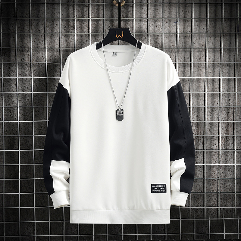 T-shirt à manches longues, col rond, pull décontracté et polyvalent pour homme, collection printemps-automne 2025_voghion.com