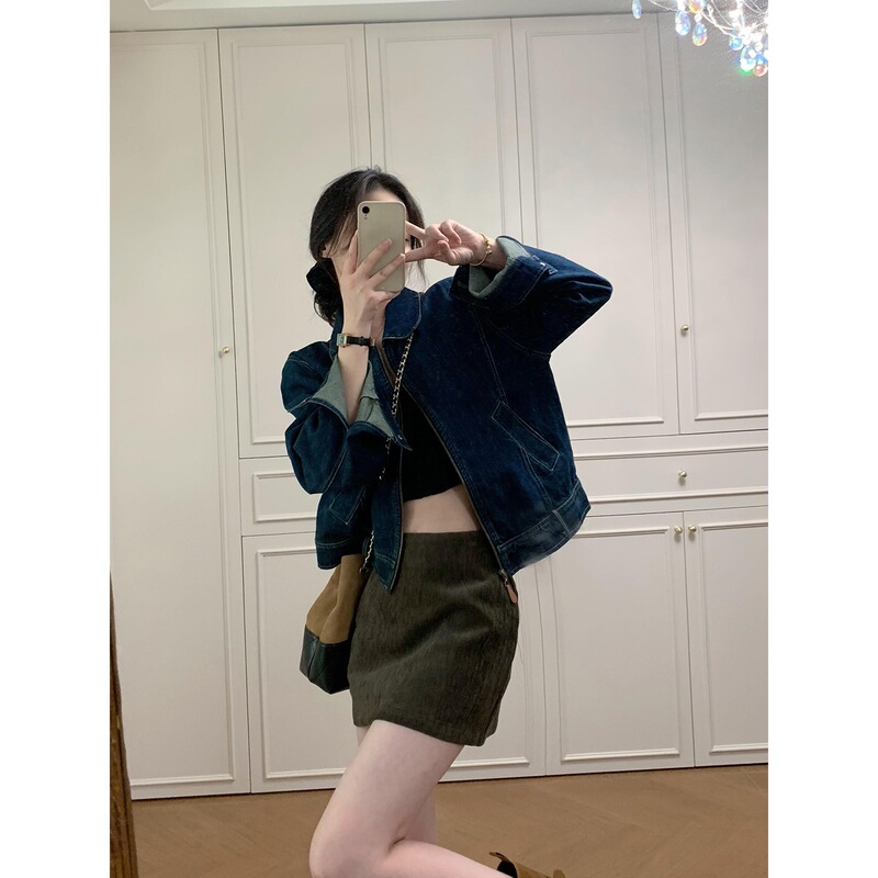 韩里韩气的牛仔外套女2025秋新款早秋季冷淡系超好看休闲穿搭夹克|undefined