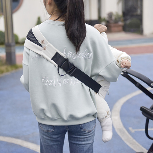 INS newborn baby front sling, single shoulder sling for traveling with baby, front side simple sling to hold baby
