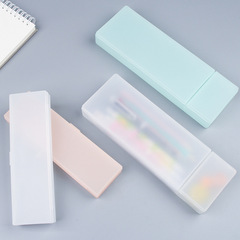 学生半透明多機能文房具ケース子供収納プラスチック製ペンケースクリエイティブ鉛筆ケース卸売印刷可能ロゴ