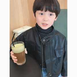 男童春秋外套韩版儿童皮衣外套帅气小童夹克上衣潮装308