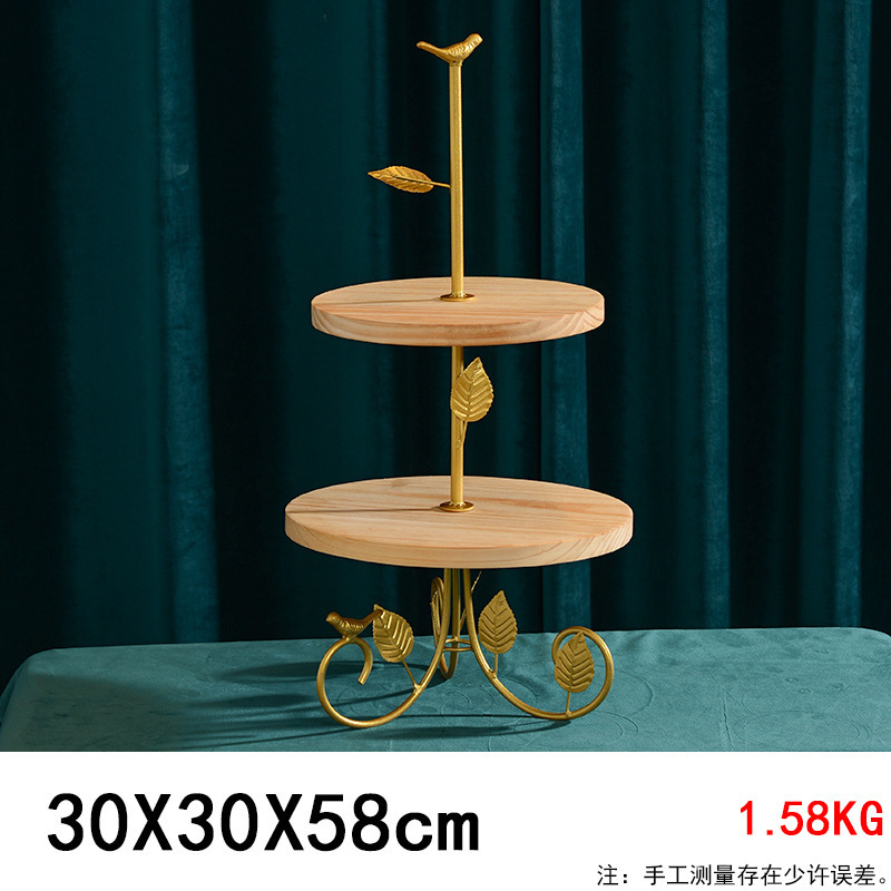 Tableta de madera para té de la tarde, mesa de comida fría, mesa de postres de boda, estante de exhibición, accesorios decorativos, estante de pastel image 9