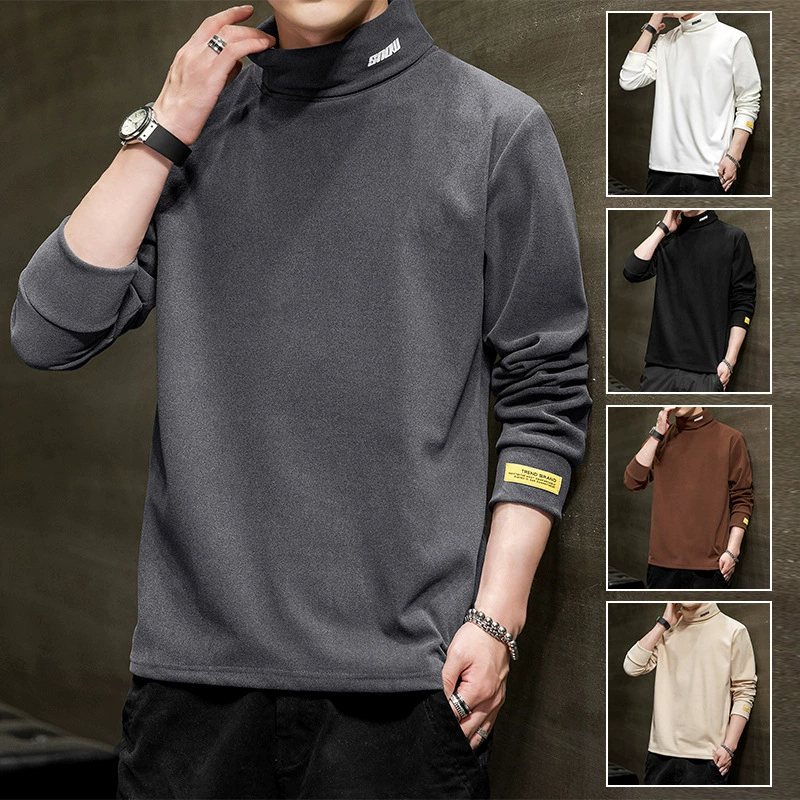 Осенняя и зимняя новая футболка свитер с длинными рукавами