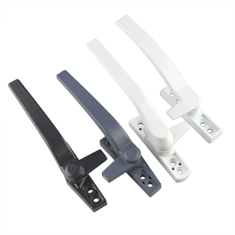 Type 50 window handle handle steel window hand -handed aluminum -plastic doors and window 7 model lock buckle on the wall open windows and pull hands