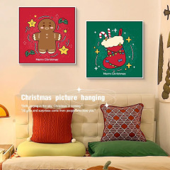Christmas decoration painting cute living room bedroom headboard decoration painting sofa background wall ornament painting children's room