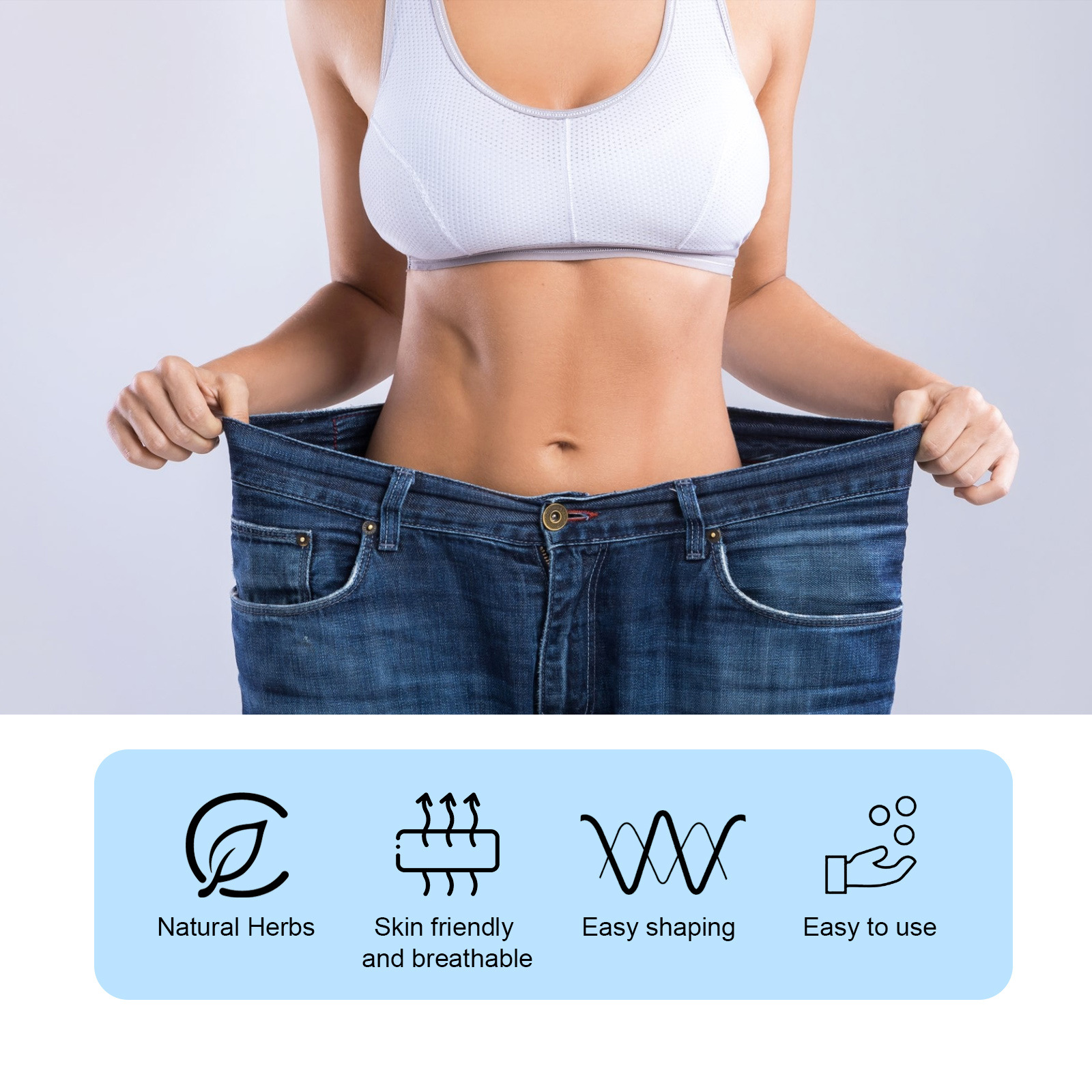 South Moon Body Beauty Bellybutton Pat Shapes, Firms, Firms Big Belly Fat and Waist Tightening Herbal Slimming_voghion.com