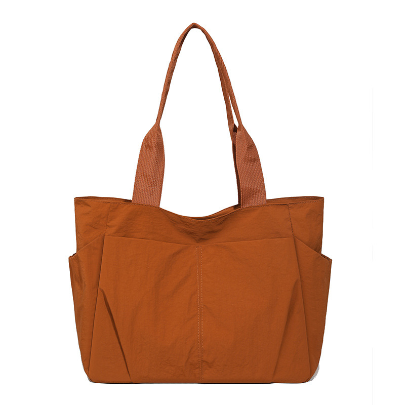 New Simple Versatile Large Capacity Shoulder Bag Lightweight Waterproof Nylon Japanese Style Commuter Tote Bag For Women - Thumbnail 5