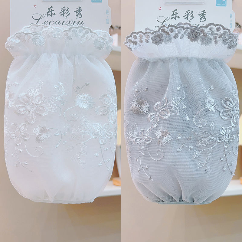 Rose flower 2 pairs (white+gray)
