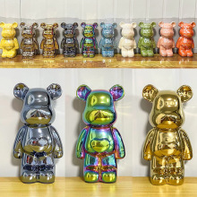 创意暴力儿童存钱罐可进不可出客厅装饰小摆件高级感陶瓷摆件熊