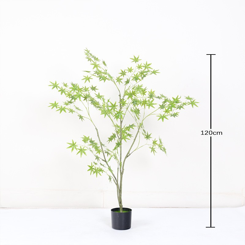Planta Artificial en Maceta 1.2 m de Plástico y Tela para Decoración de Interiores
