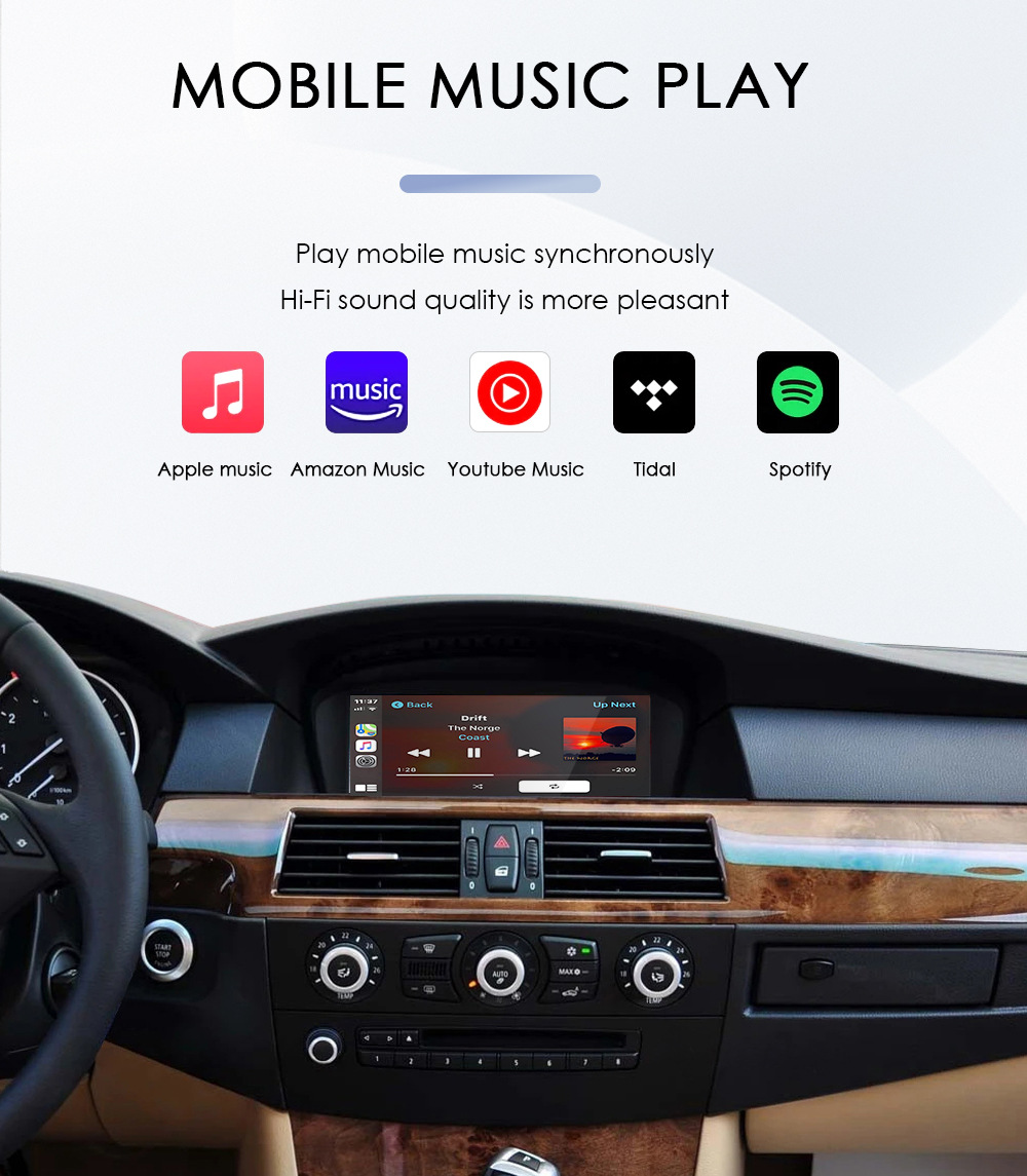 8.8" Carplay Car Multimedia Player Suitable for Bmw 5 Series Ccc/Cic System Linux System