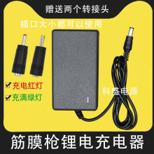 筋膜充电器电动8.4V按摩放松器12伏25.2V电源适配16.8V1A24V26V