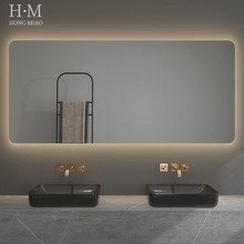 卫生间智能镜洗手间触摸屏美发店防雾化妆镜挂墙浴室镜发光镜专用
