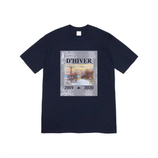 19FW D'HIVER TEE �����D��ӡ�����޶�����Ů��T�����������