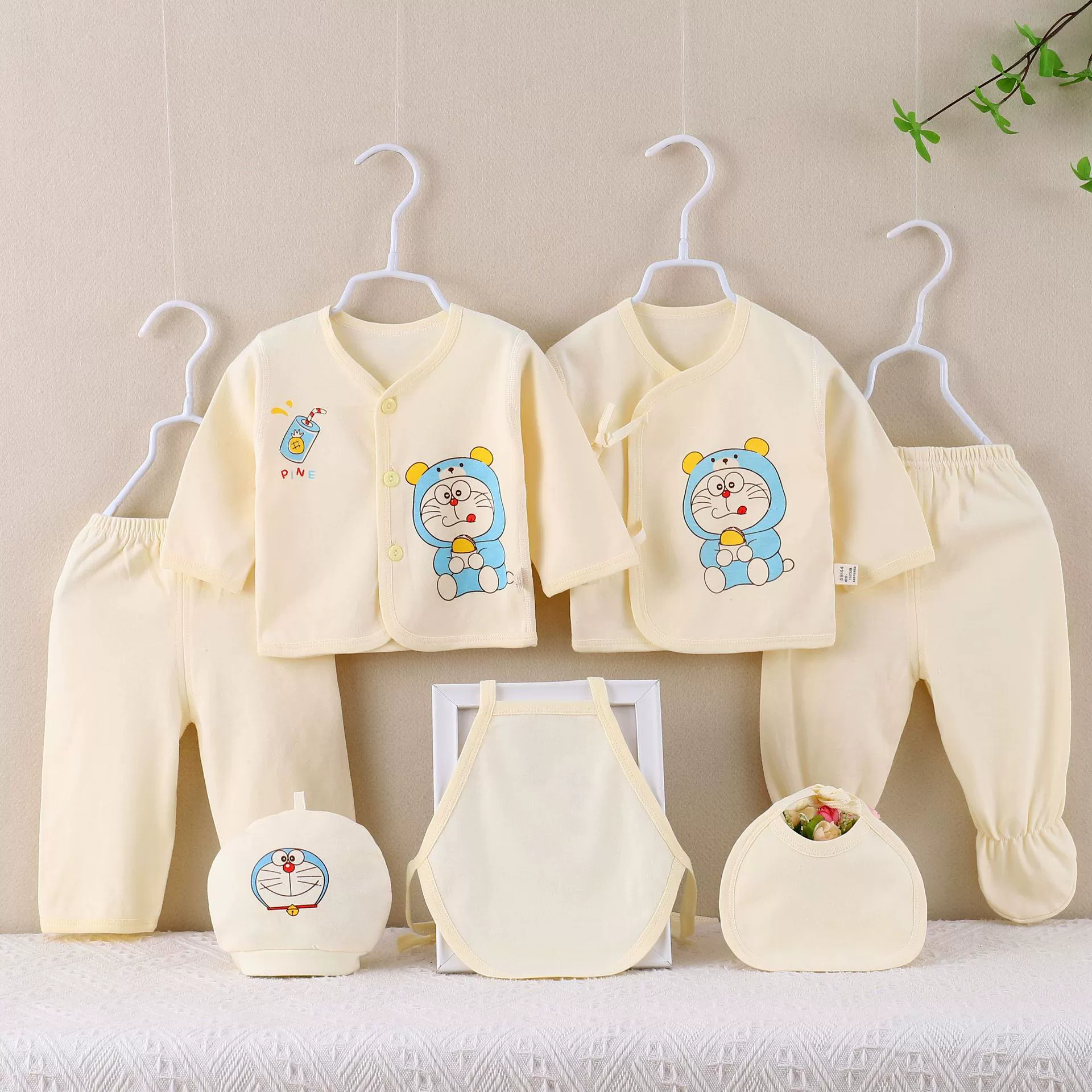 Plastic children's set for new born, sweater, combed cotton