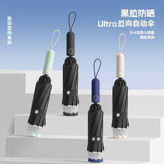 自动雨伞男士加粗抗风暴晴雨两用折叠伞女防晒遮阳伞太阳伞广告伞