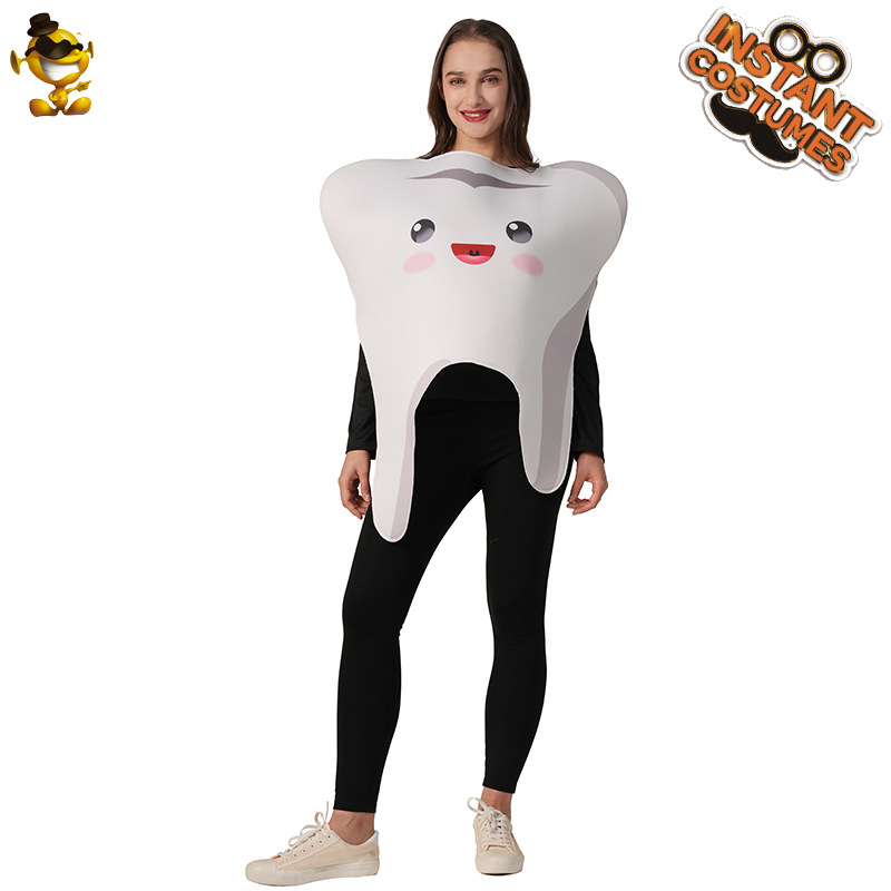Halloween Adultos Hombres parejas Dental Party Ropa divertida Gourmet Ropa de juego de rol Distribución transfronteriza