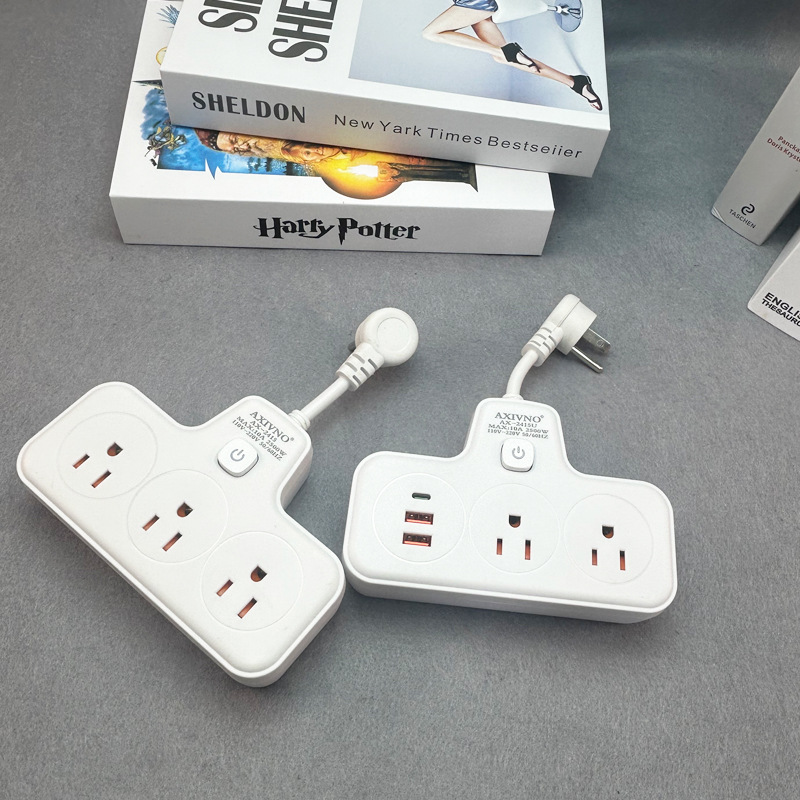 跨境源头厂家美标美规转换器插座usb+type-c快充电排插座转换插头