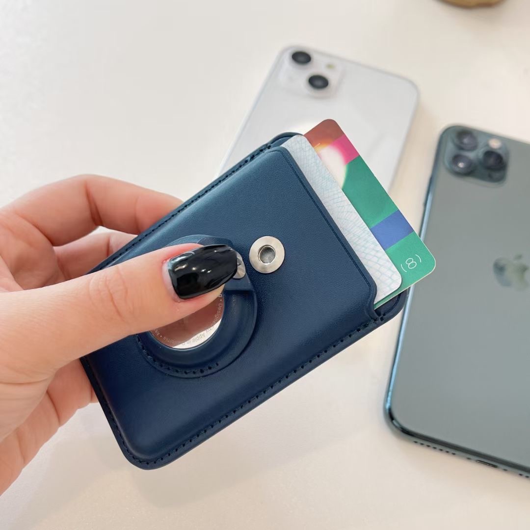 Aplicable a Apple 13MagSafe titular de la tarjeta magnética titular de la tarjeta cubierta protectora airtags anti-perdido dispositivo cubierta protectora