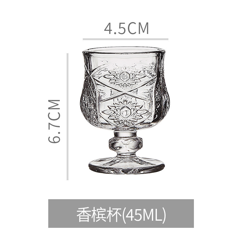 Luz de lujo retrógrado cristal especial taza de vino vino casero mujer hermosa baja alta taza de vidrio de champagne