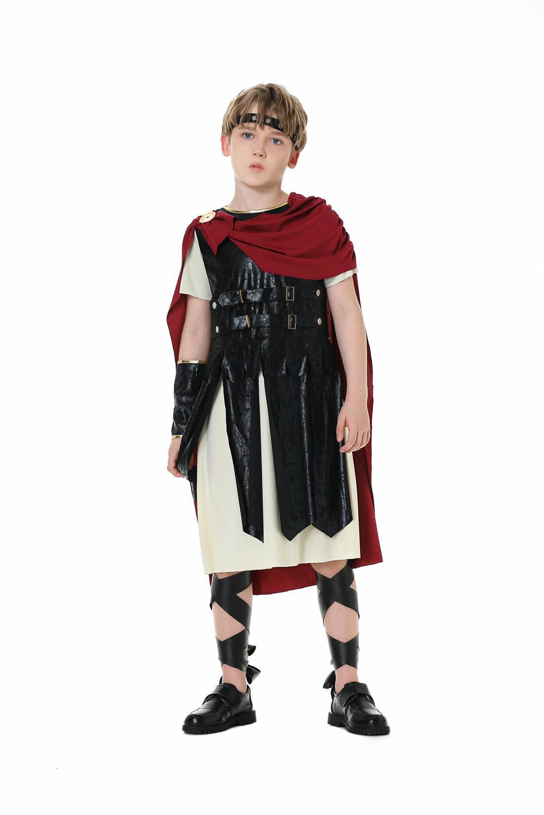Nuevo Halloween antiguo romano Guerrero escudo espada gladiador Cosplay juego de rol traje entre padres e hijos traje