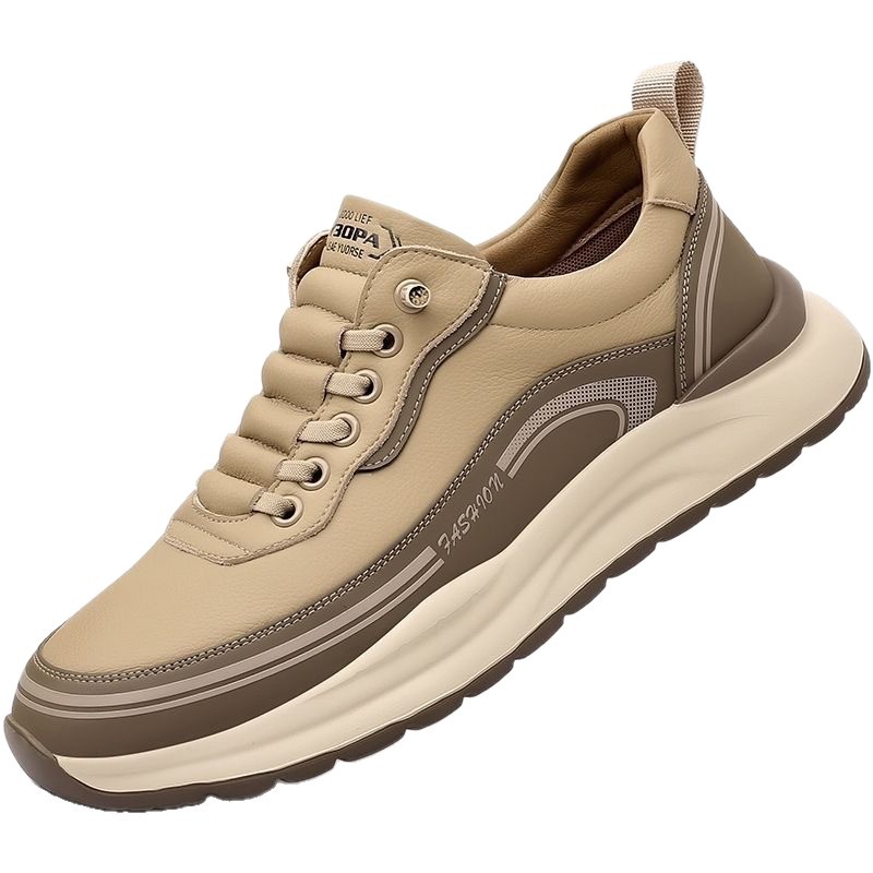Zapatos deportivos de hombre de cuatro estaciones de moda, zapatos de montaña antideslizantes, cómodos zapatos de hombre con suela gruesa y suave.