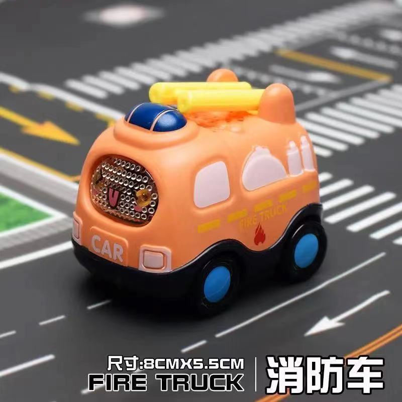 卸売ドロップシッピング楽しい漫画エンジニアリング車両掘削車落下耐性男の子と女の子子供シミュレーションおもちゃ慣性プレス車|undefined