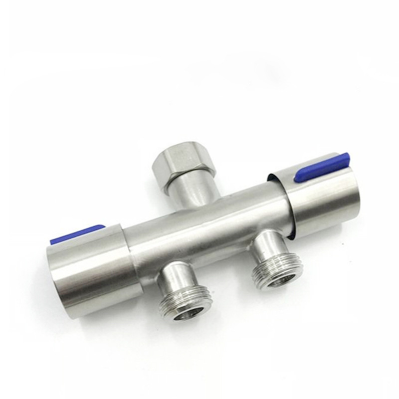 304ステンレス洗濯機蛇口分流器一進二出二重出水一分二転継手蛇口|undefined