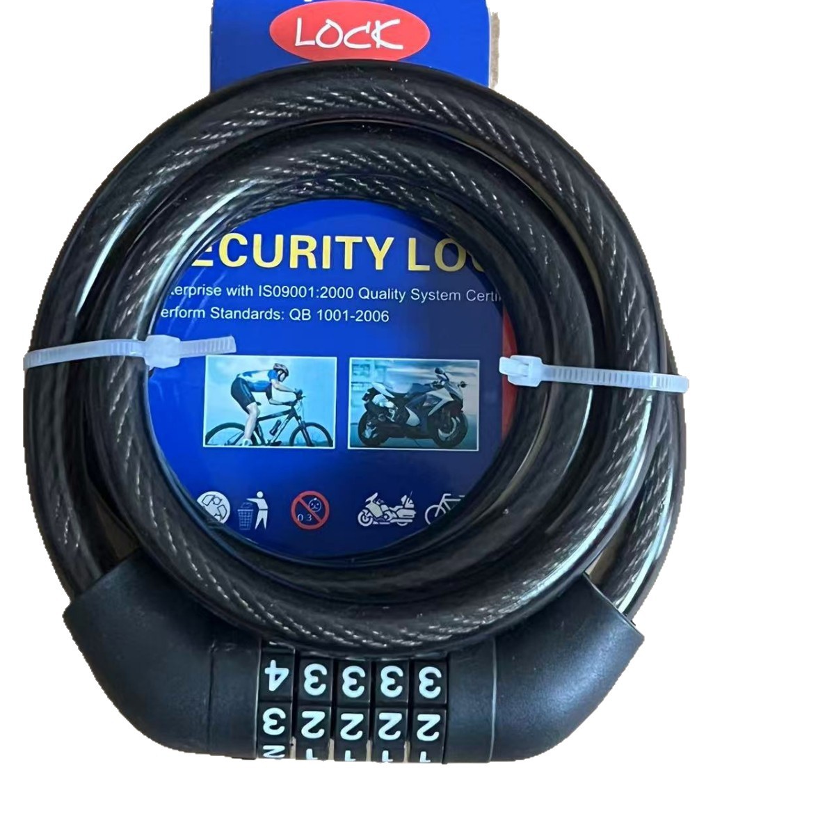 Cerradura de contraseña gruesa cerradura de bicicleta cerradura de contraseña antirrobo cerradura de bicicleta de montaña cerradura portátil cerradura de vehículo eléctrico cadena