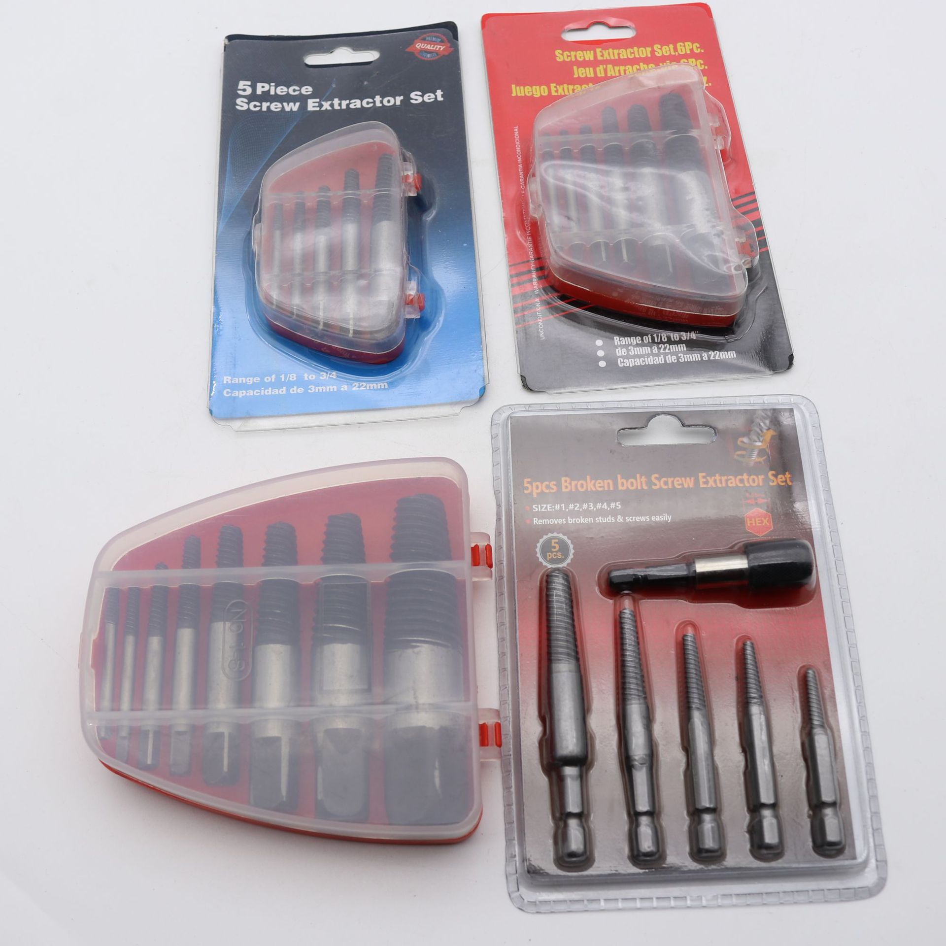 细牙断头螺丝取出器 工业级断头螺丝水管断丝取;螺丝套装工具