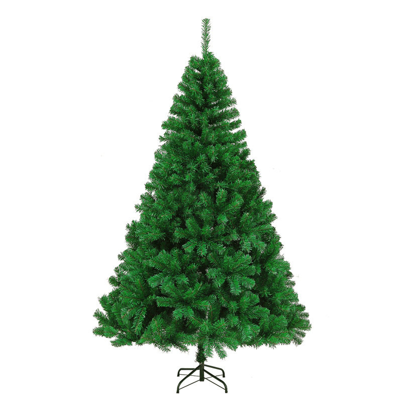 Árbol de Navidad Decoración del hogar Joyas navideñas Simulación encriptada Material de PVC verde Fabricante de árboles de Navidad al por mayor