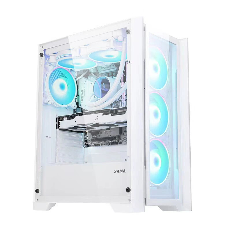 Xianma Light God корпус для компьютера полная прозрачная боковая панель настольный хост/двустороннее закаленное стекло подходит для ATX материнской платы