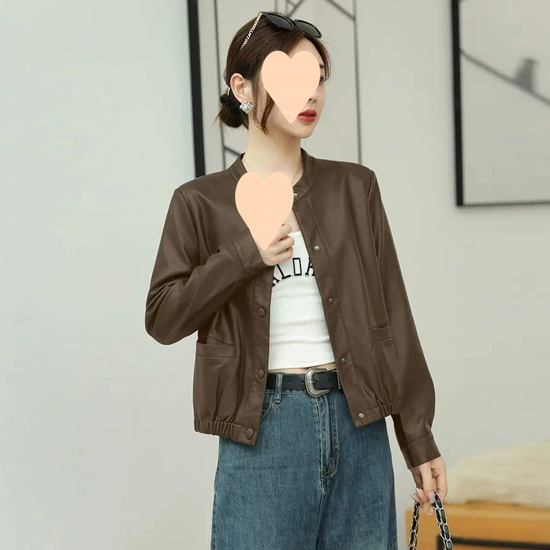 Norns Girl: осенняя корейская куртка oversize для повседневной носки, цвета Color/Black, размеры M–3XL