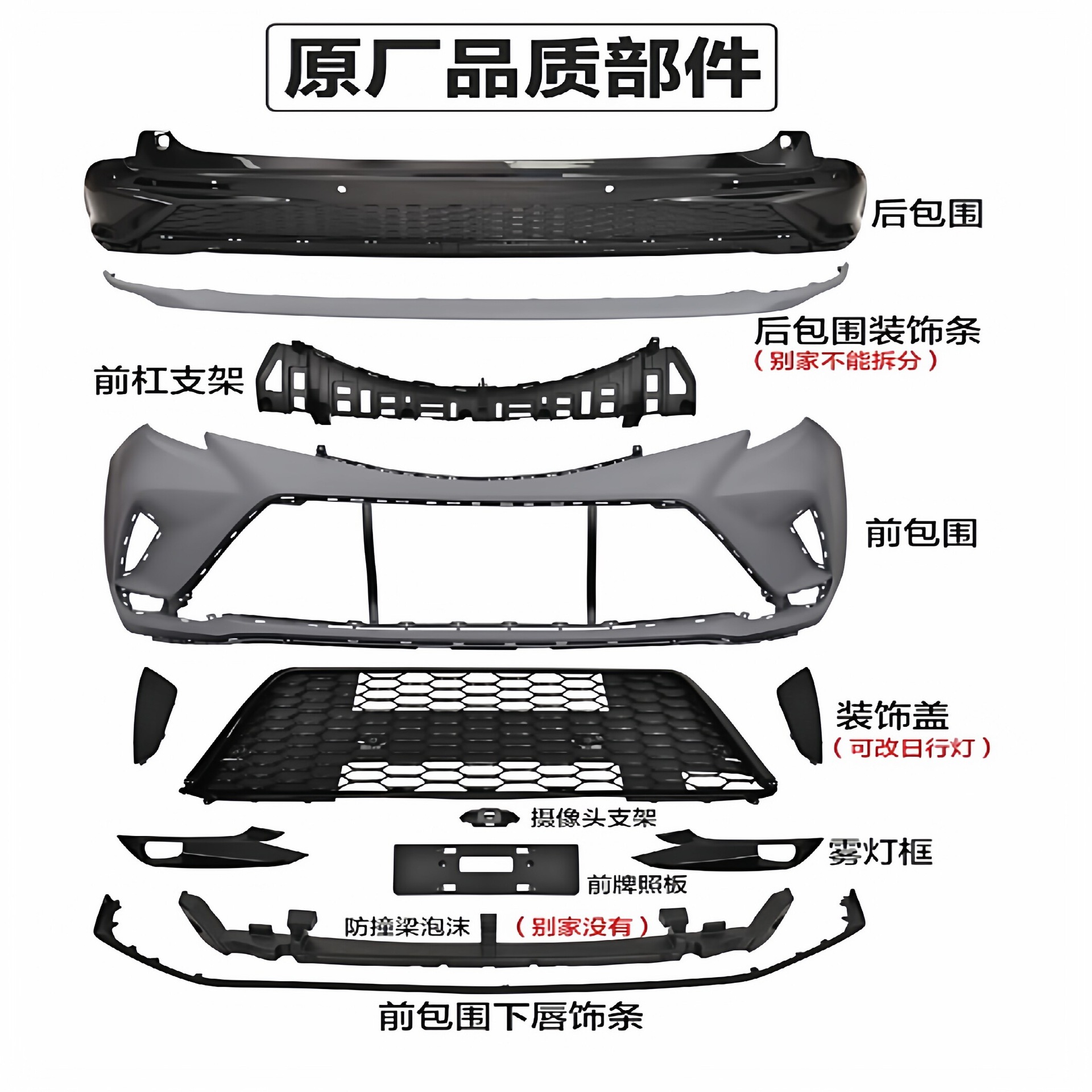 Suitable for 2021 Toyota Sienna, including front bumper, front and rear body kit, XSE sports grille kit, and accessories