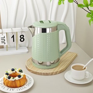 2024 Popular Double-Layer Anti-Scalding Cordless 1.8L Water Kettle Household Instant Electric Water Kettle Oem Customized Water Kettle