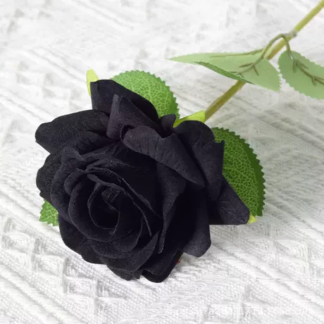 Velvet Corner Rose (Black)
