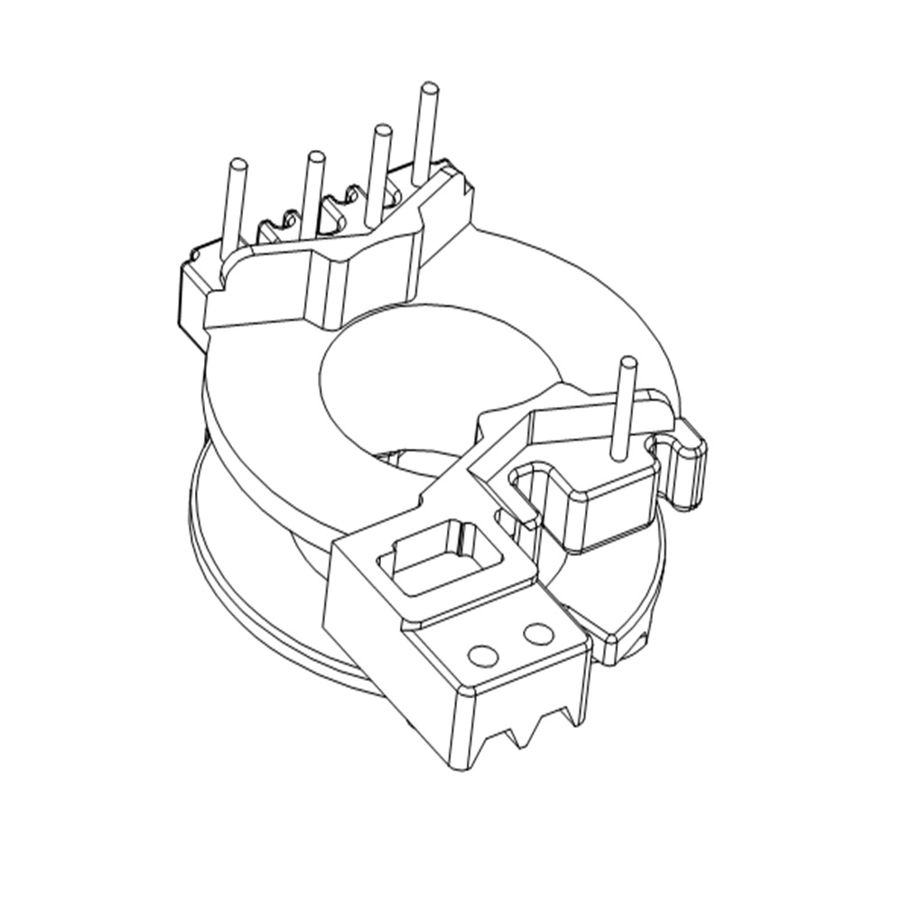 PQ2013 YTD-2006 磁芯骨架磁芯变压器骨架立式5+2 槽