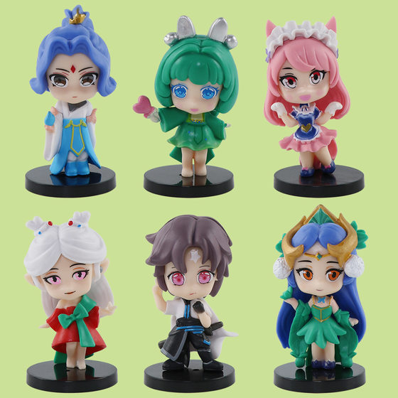 The glory of the king hand-made blind box pvc Li Bai Sun Wukong children's toys big doll model ornaments animation wholesale