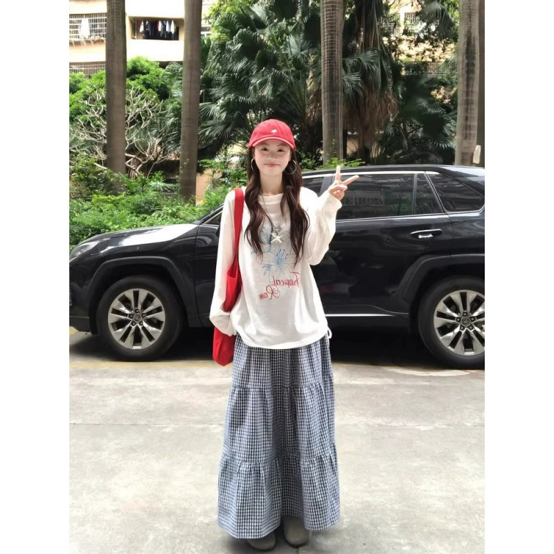 Ленивый ветер повседневная футболка с длинными рукавами и круглым вырезом женская свободная тонкая солнцезащитная рубашка летом белый тонкий топ