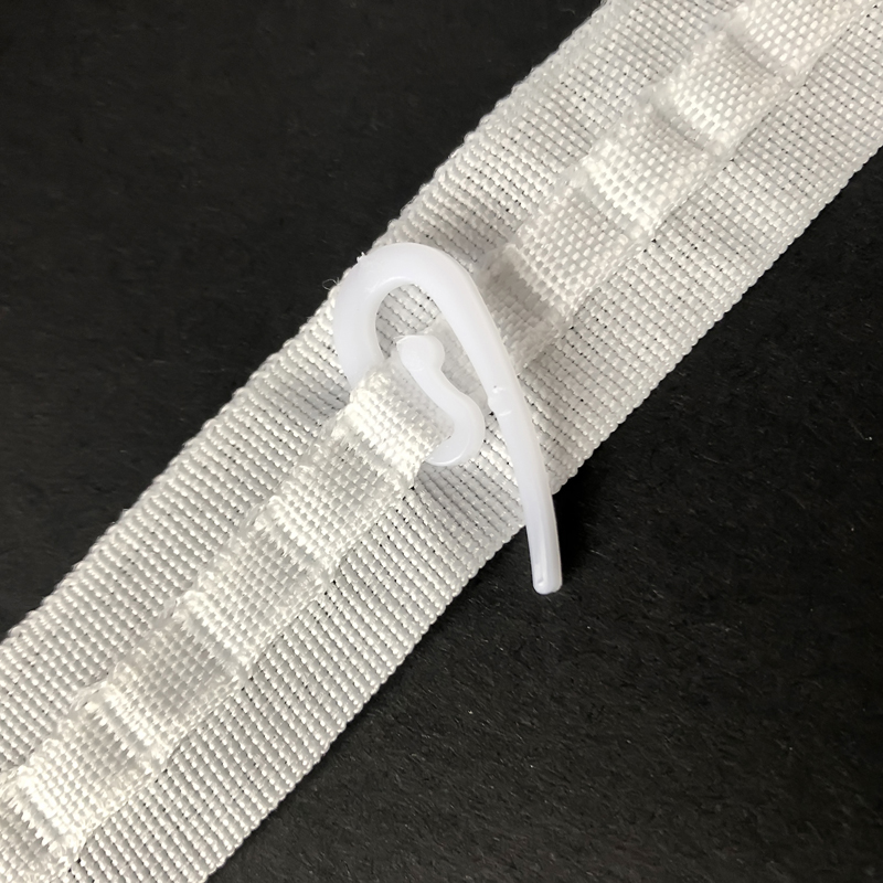 布带+挂钩窗帘布带韩式小抽带窗帘挂钩s钩窗帘配件辅料小尖钩
