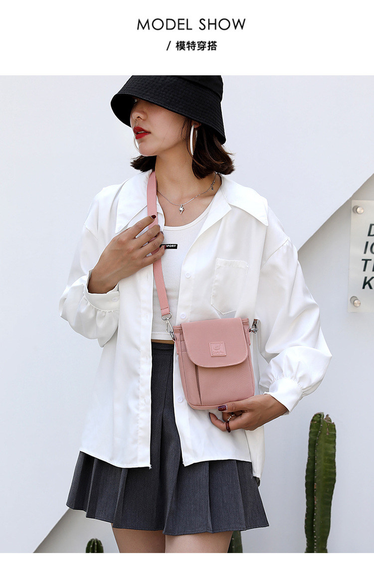 New cross-border women's bag: Versatile women's single-shoulder bag, waterproof nylon mom bag, casual women's crossbody phone bag undefined