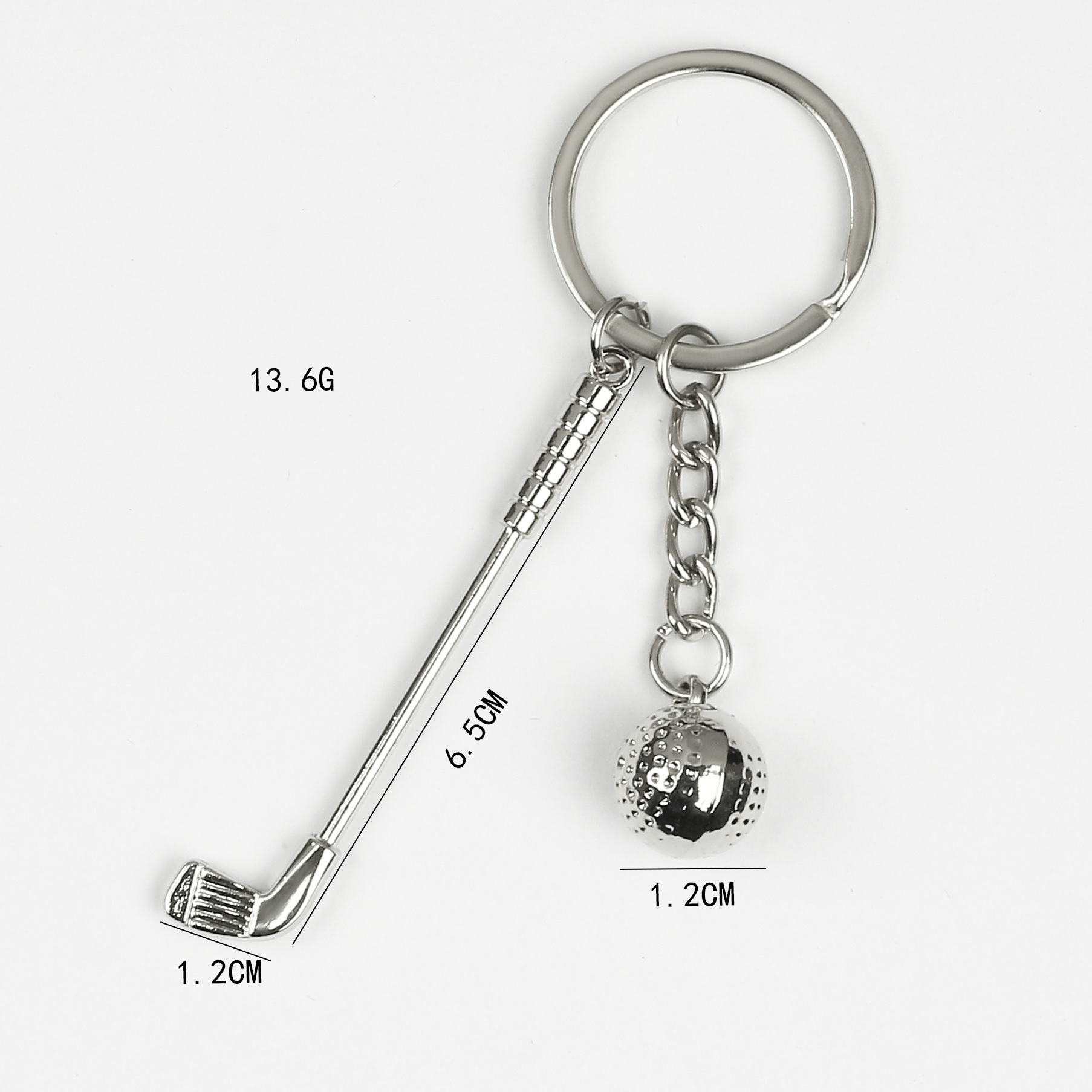 Venta caliente transfronteriza de tenis de mesa raqueta llavero bádminton tenis llavero metal pintura colgante regalo al por mayor