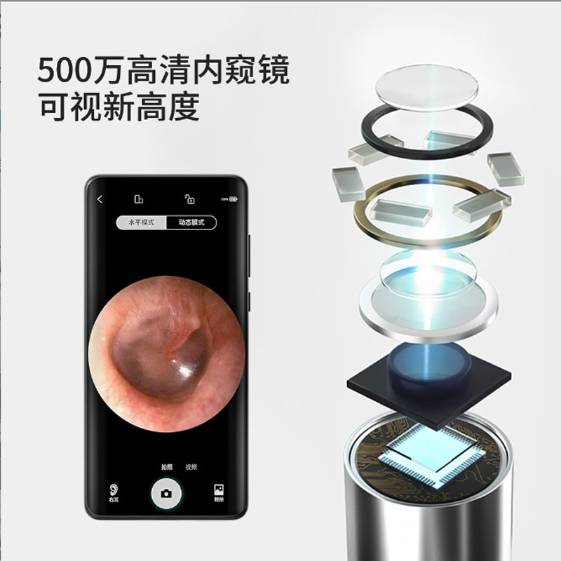 Visual oreja Pick HD teléfono móvil Cámara oreja Pick oído limpieza oreja recoger artefacto limpiador