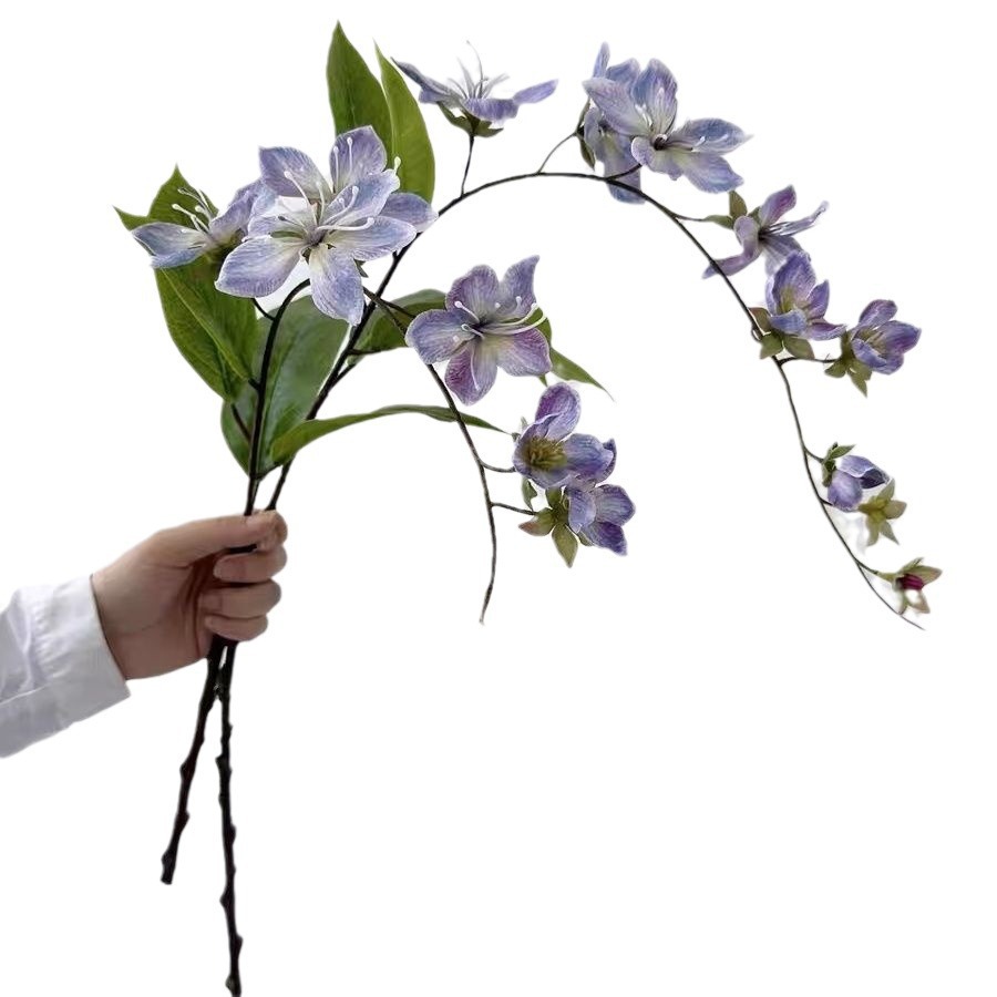 Impresión 3D de flores de seda de jazmín de impresión de flores falsas de alta calidad solo flores de decoración de paisajes interiores