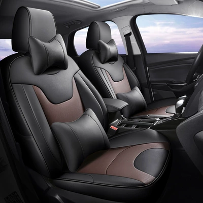 special car seat cushion | Modelə uyğun (Original) oturacaq örtükləri - black-curry-deluxe-edition-wear-resistant-leather