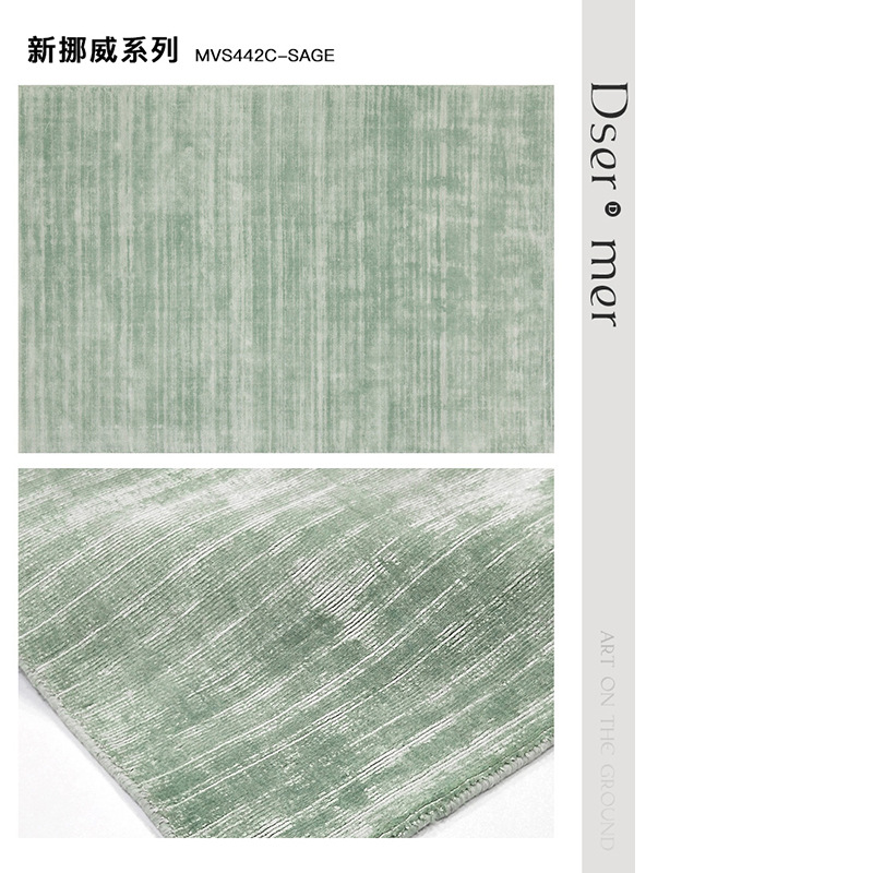 Nueva alfombra tejida a mano sala de estar fácil de cuidar alfombra de cama de dormitorio India importación pesada alfombra mercerizada