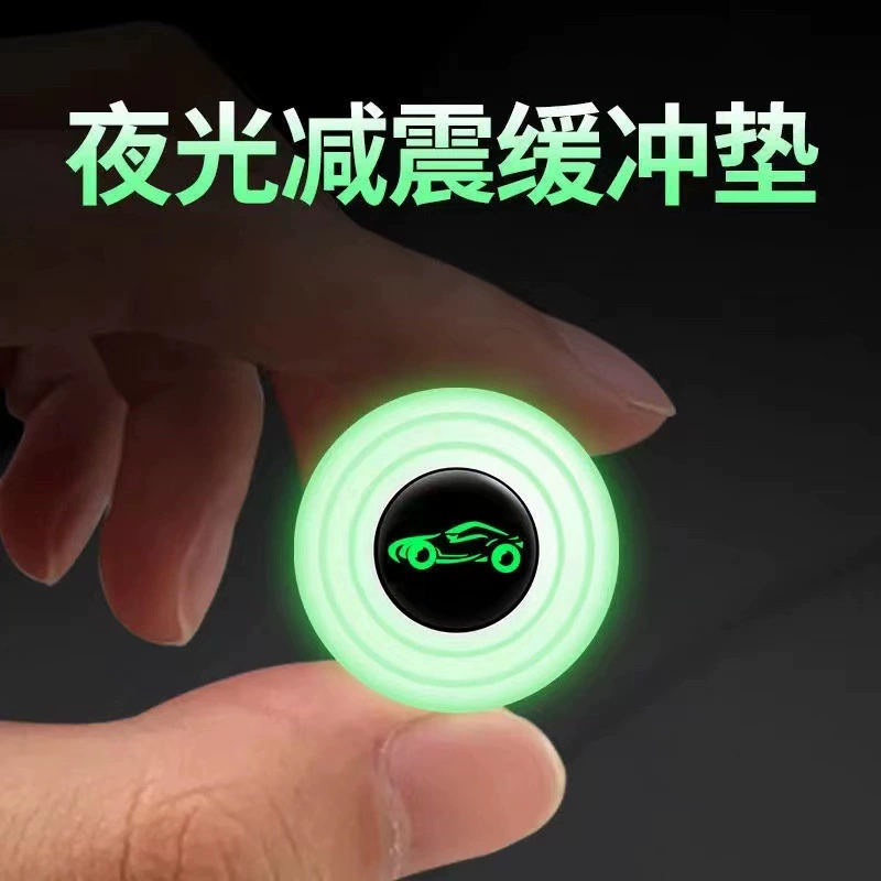 Светящаяся Автомобильная амортизирующая прокладка для двери автомобиля звукоизоляция Противоударная прокладка Автомобильная защита от ненормального шума подушка для закрытия двери резиновая прокладка