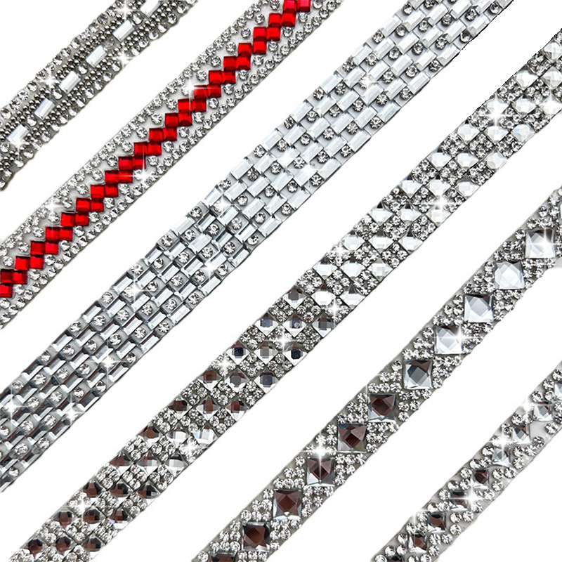 Fabricantes de vidrio caliente de diamante de agua pegamento de volta diamante de agua diamante de joyería diamante larga DIY accesorios de ropa diamante