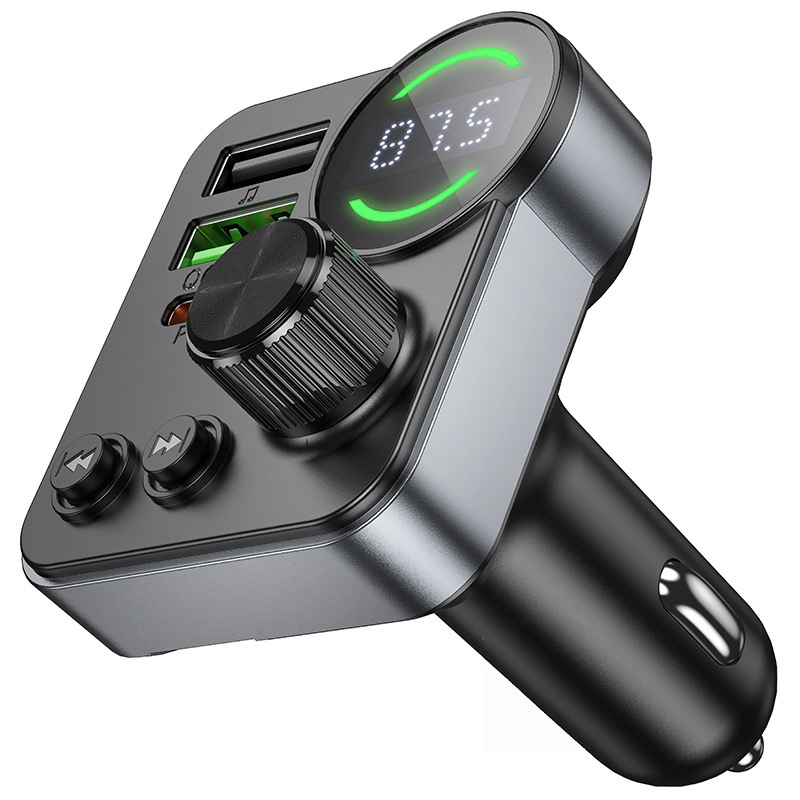 E86 Daler 48W Dual-Port Pd30W+Qc3.0 Car Bluetooth Fm Transmitter Supports USB Flash Drive and Tf Card Playback